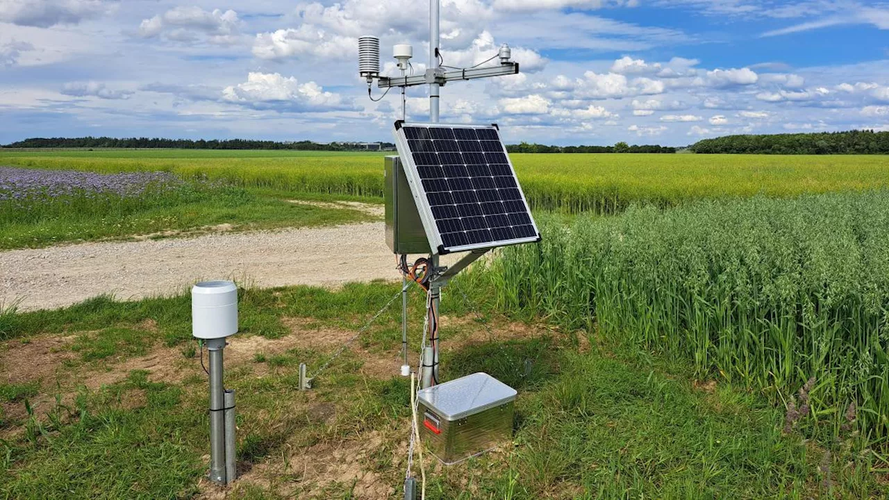 Neue Wetterstation geht bei Landsberg in Betrieb