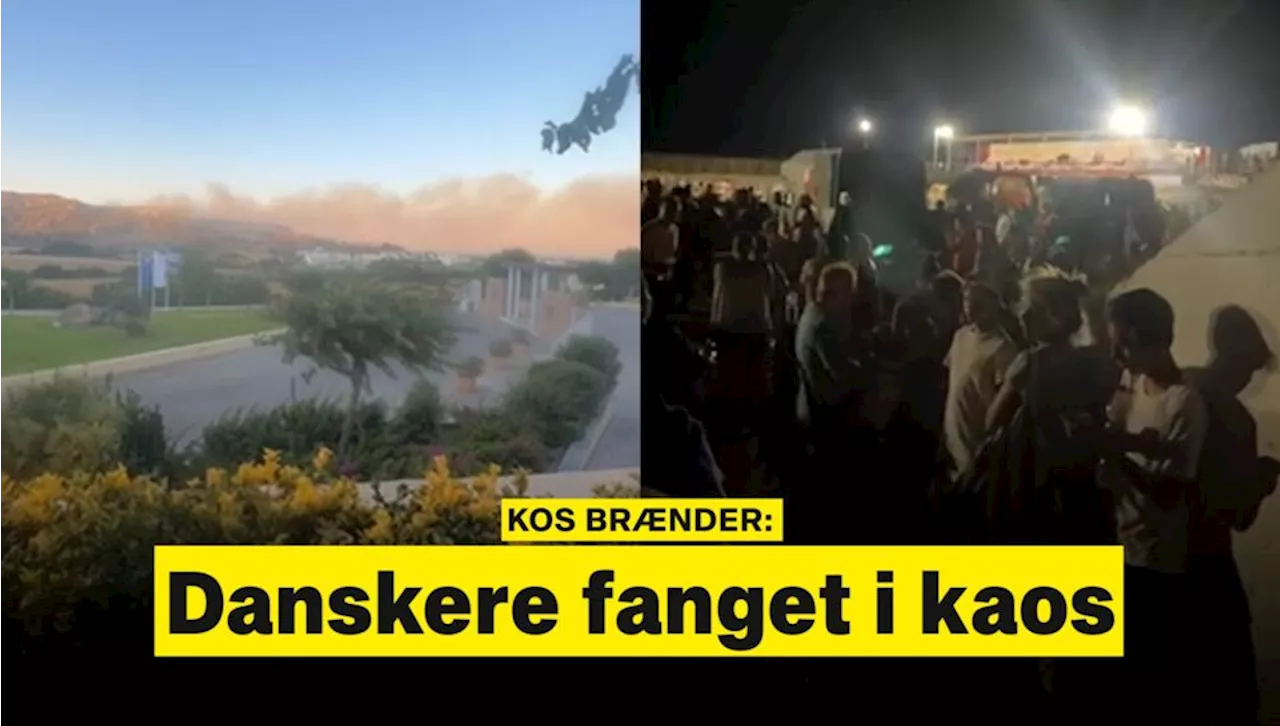 Fanget i flammerne på Kos: Rikke og hendes mor sov på papkasser