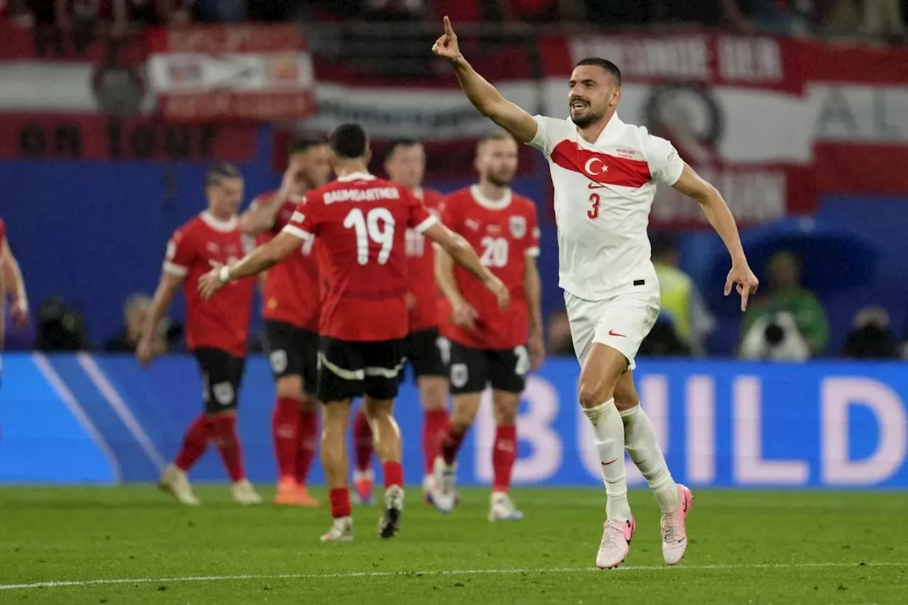 Demiral's double helps Turkey beat Austria 21 to set up Euro 2024