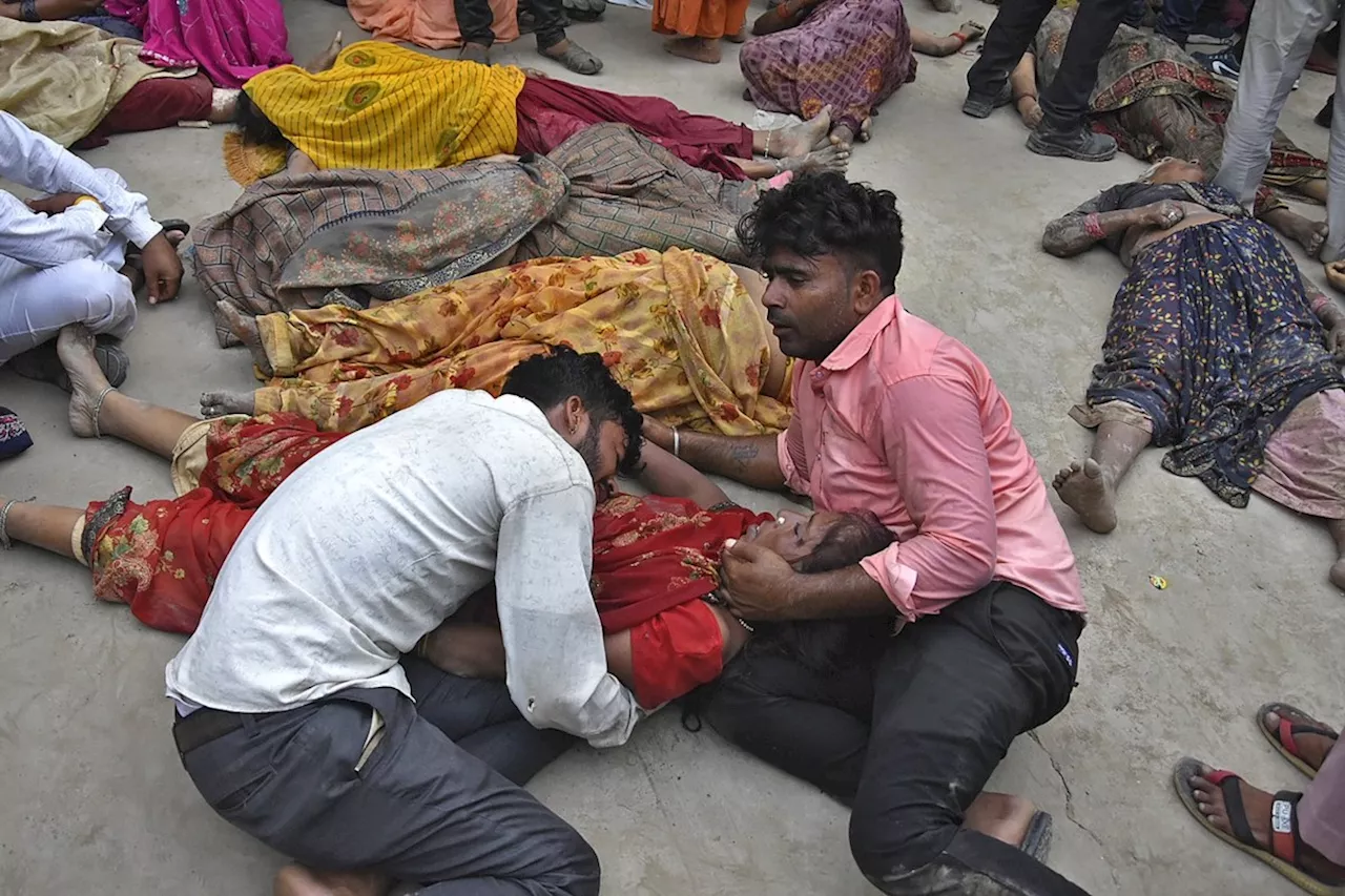 Stampede at religious event in India kills more than 100, mostly women and children