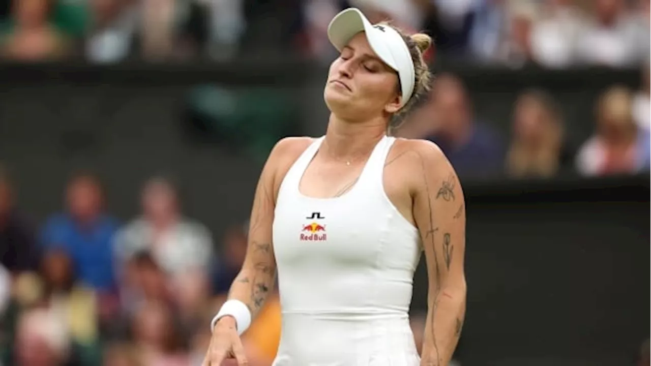 Defending women's champion Vondrousova ousted in 1st round at Wimbledon