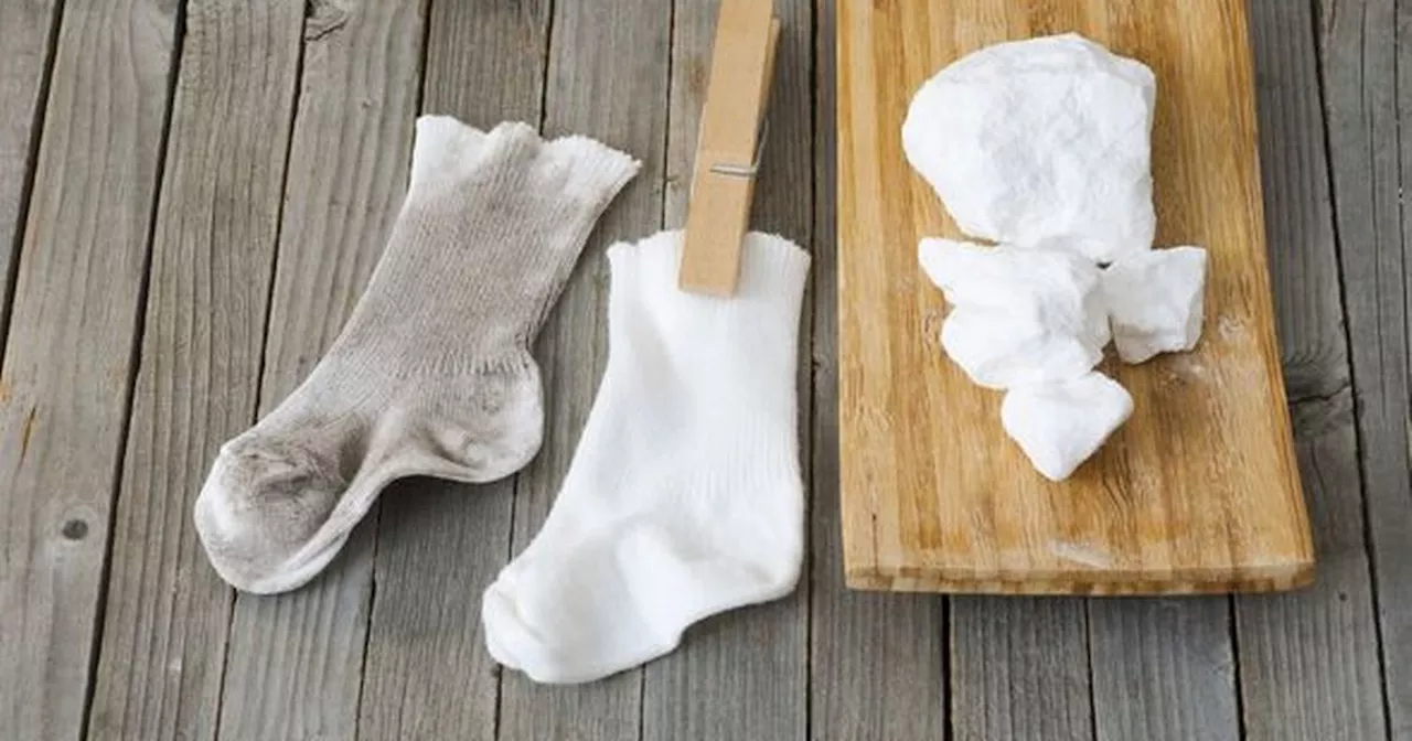'Game-changing' tip to whiten brown-stained socks in 30 minutes