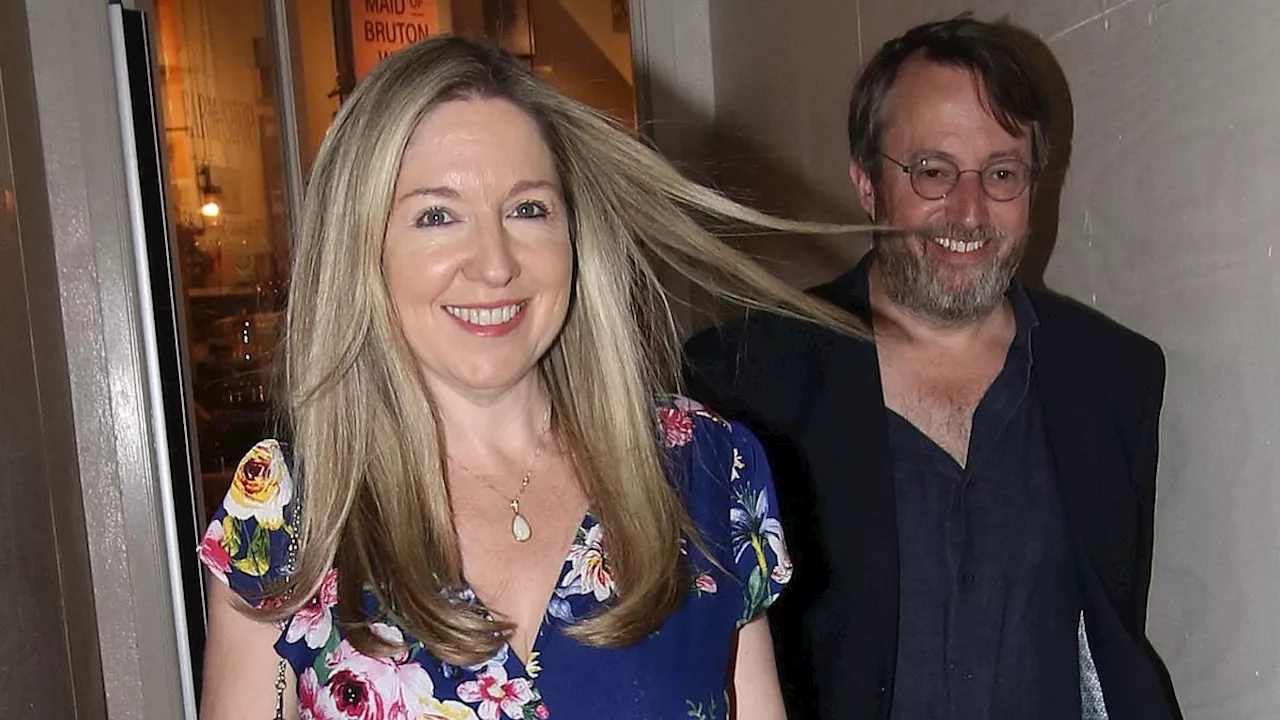 David Mitchell, 49, and his wife Victoria Coren, 51, make rare public appearance at bash