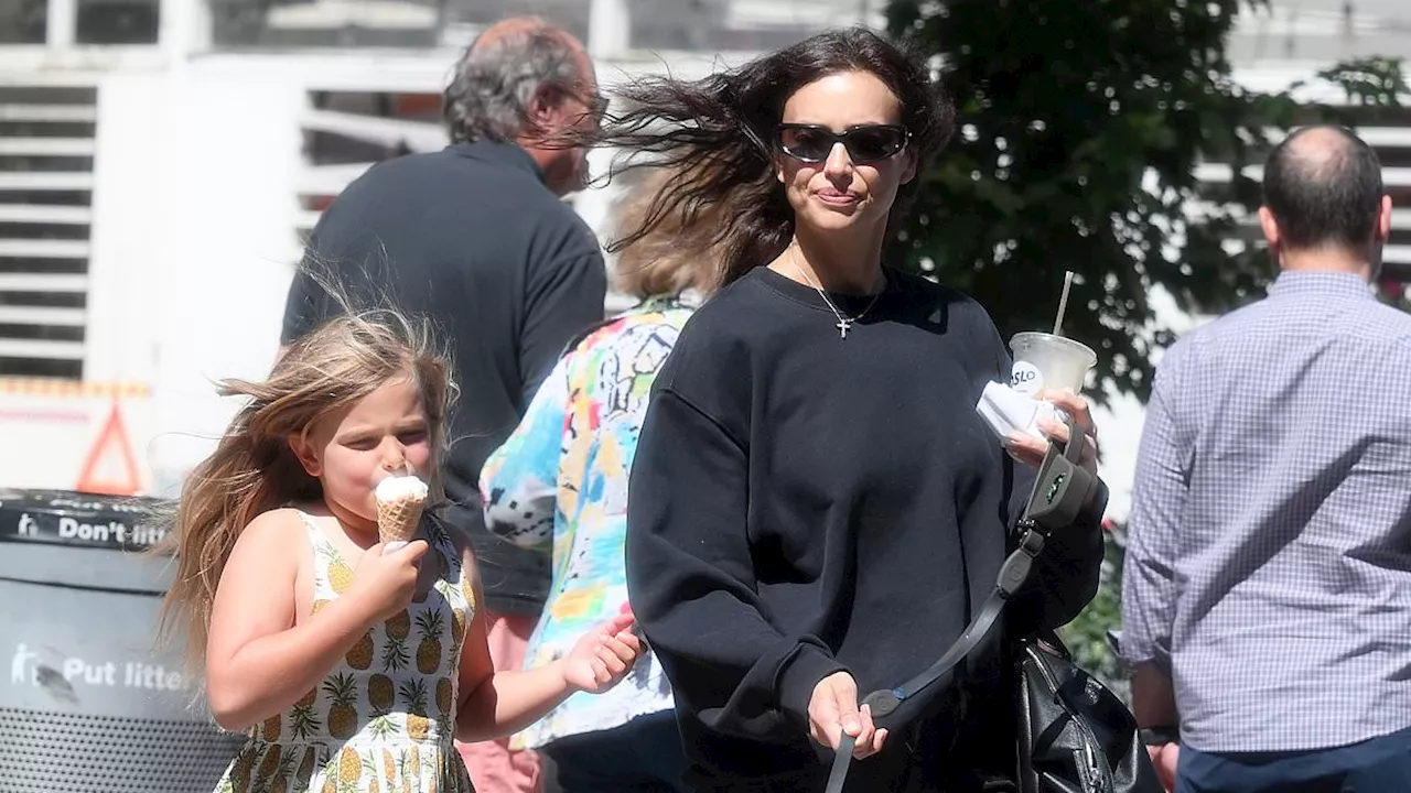 Irina Shayk stops at ice cream shop with daughter Lea, 7, on sweet girls day out