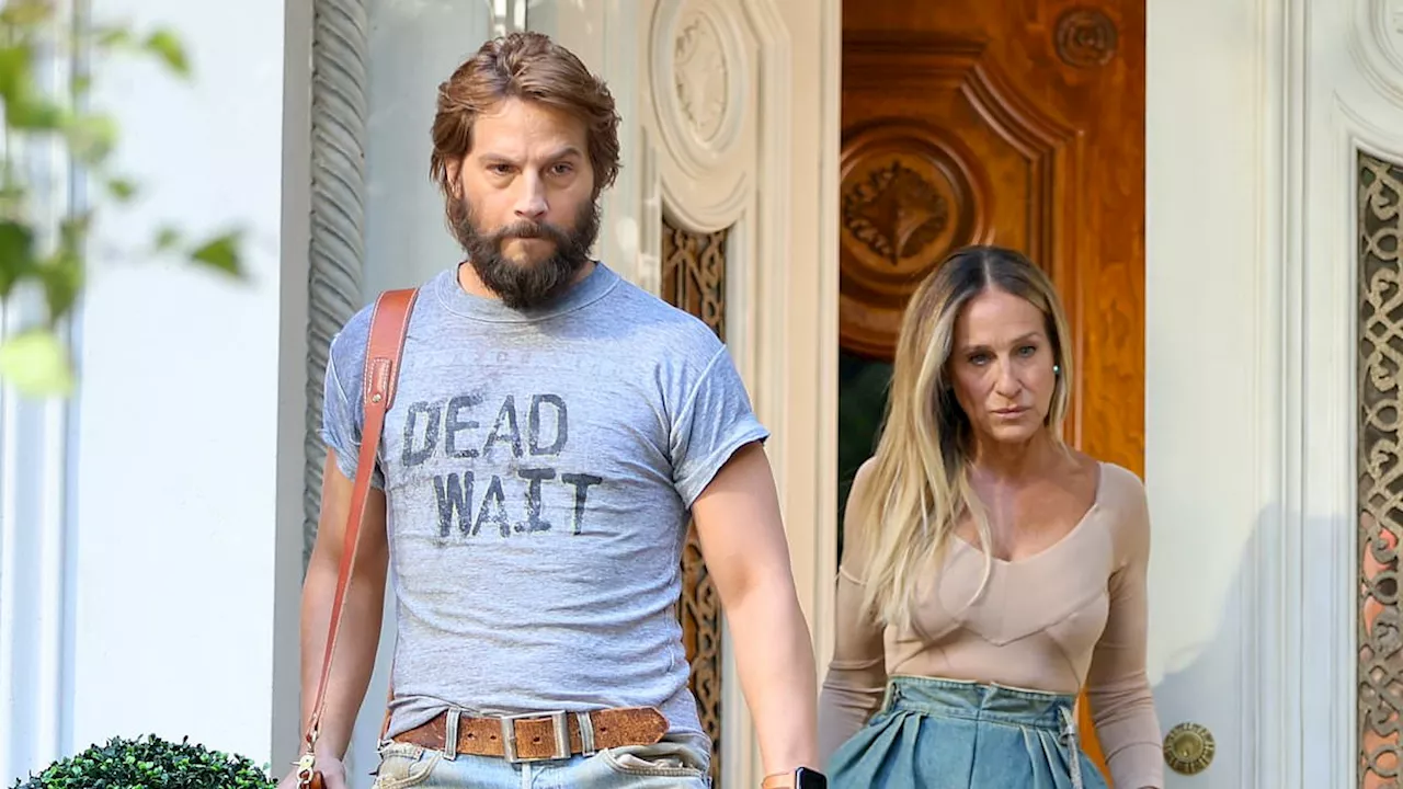 Sarah Jessica Parker and Logan Marshall-Green film And Just Like That