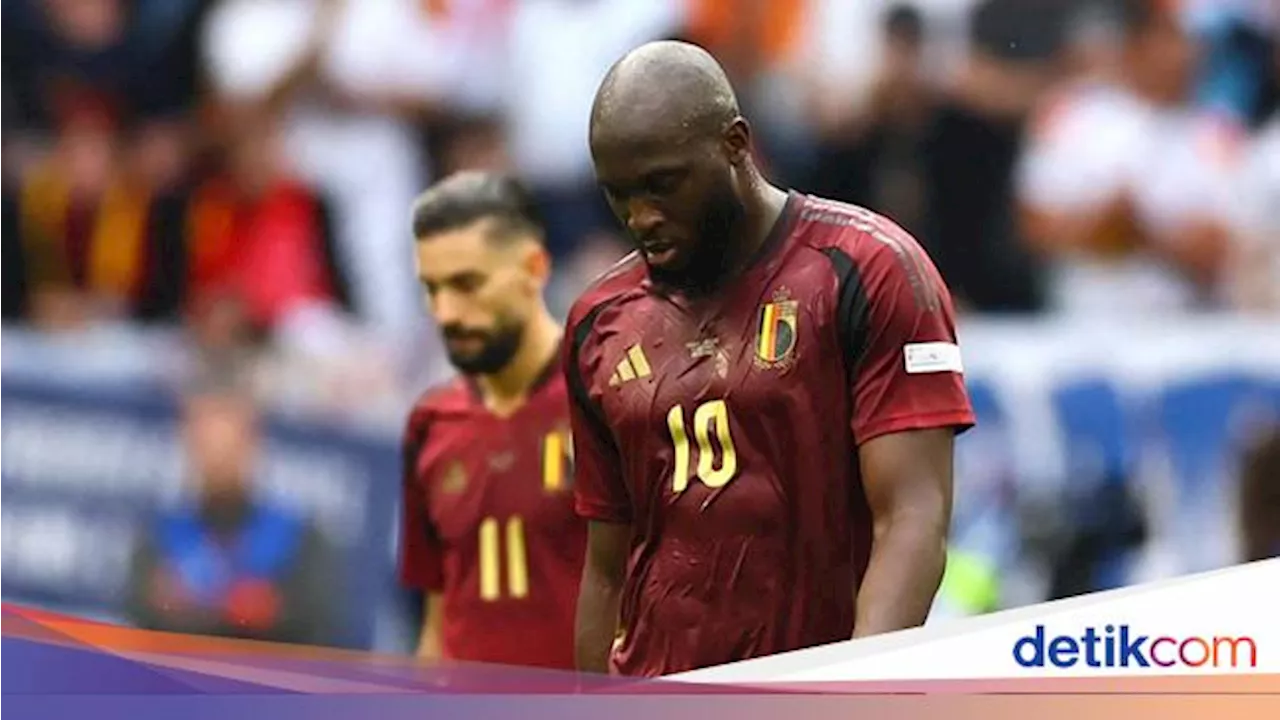 Gagal Cetak Gol Selama Turnamen, Lukaku Tertunduk Lesu