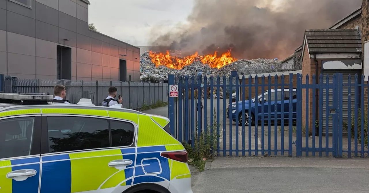 Live updates as fire rages on Huyton industrial estate