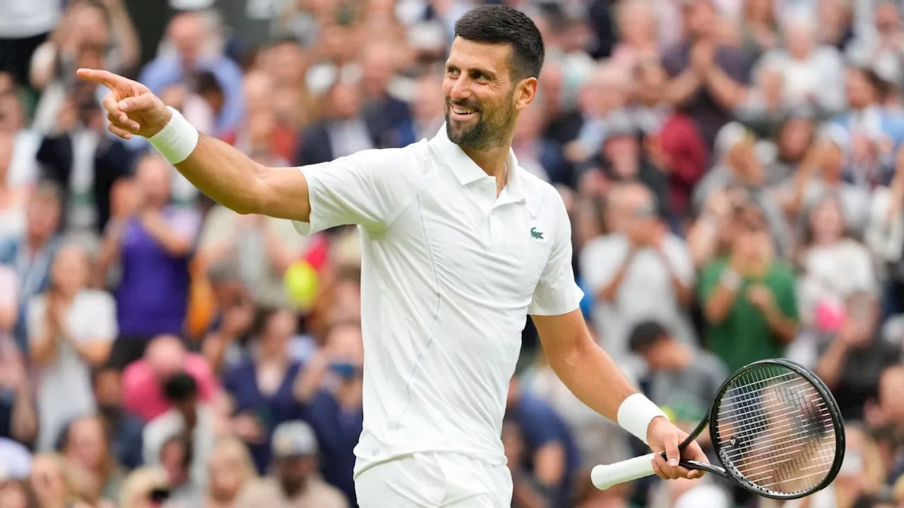 Novak Djokovic eases knee concerns, wins opener at Wimbledon