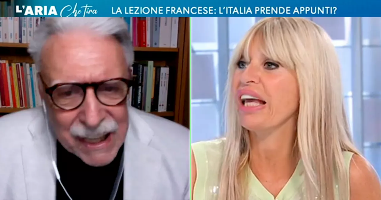 Il politologo Revelli sbotta con Alessandra Mussolini: “Stia al suo posto quando parlano gli altri, lei…