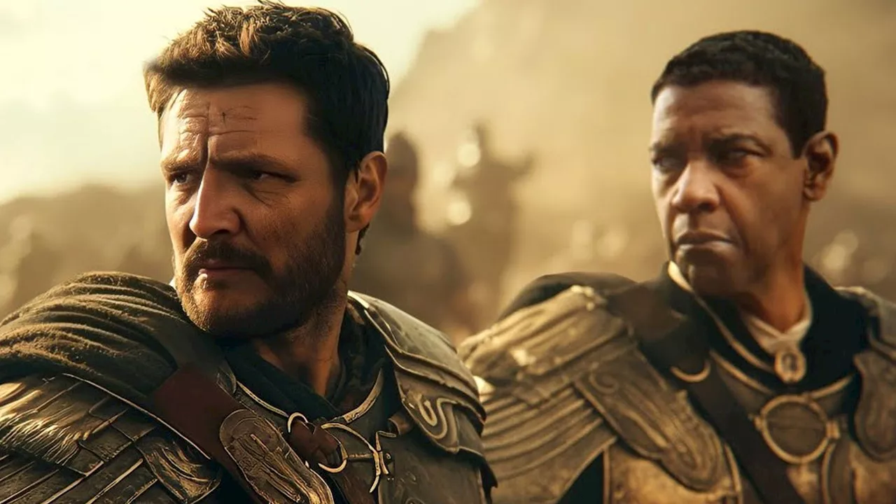 PSA: The first pics of Paul Mescal and Pedro Pascal in 'Gladiator II' are here