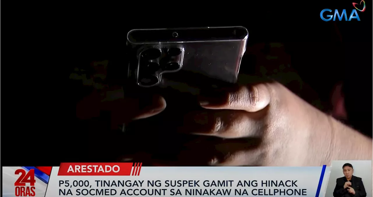 Woman scammer arrested in Antipolo for using stolen phone's FB account