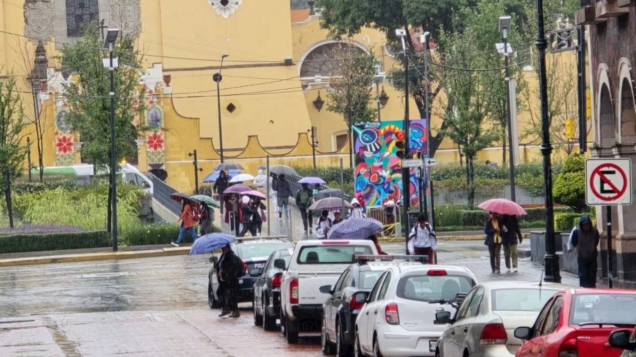 Azotarán lluvias a casi 40% del Edomex; en 16 municipios se pronostican episodios fuertes