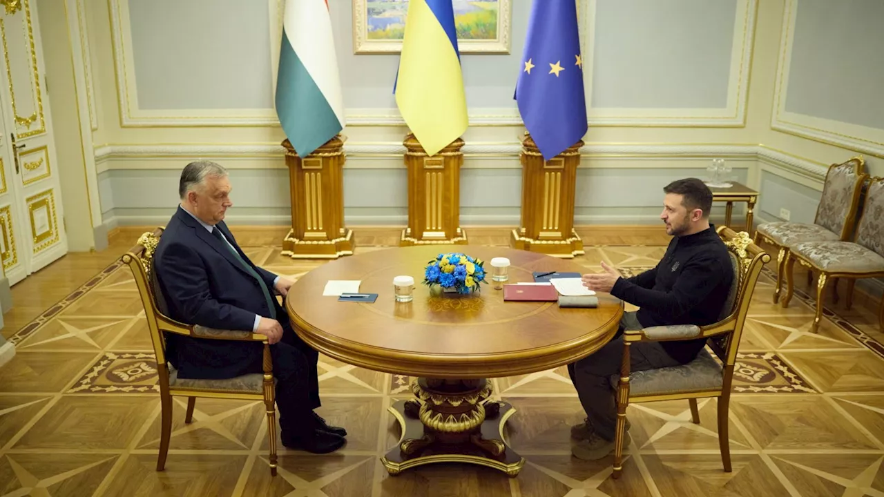 Orbán a Kiev spinge sul 'cessate il fuoco', Zelensky chiede una 'pace giusta'