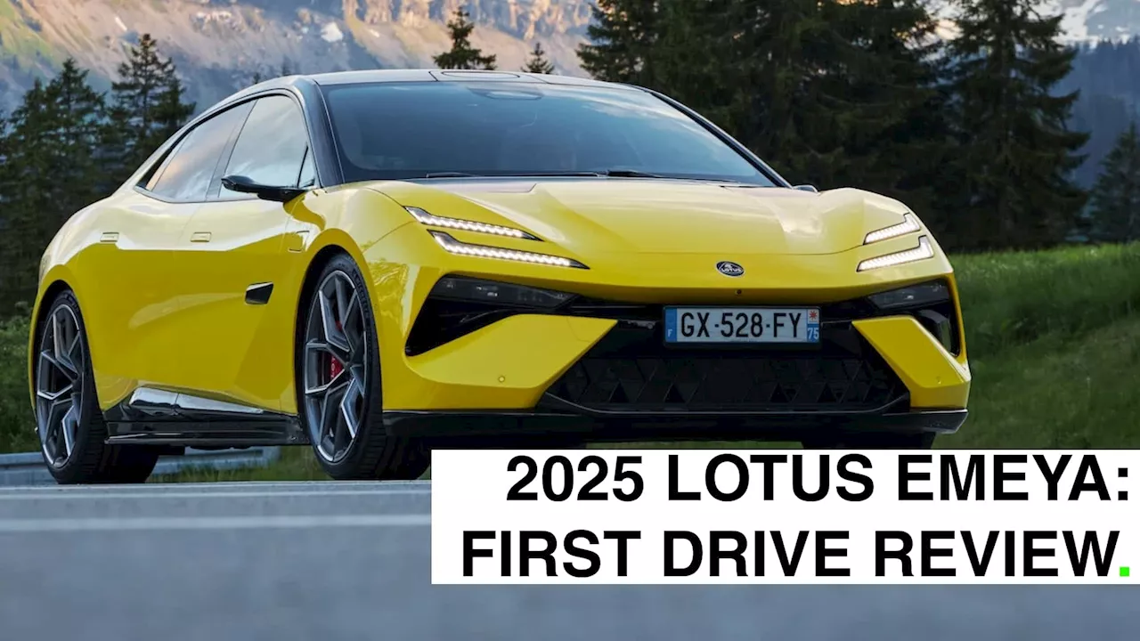 2025 Lotus Emeya: Get Used To A Very, Very Different Lotus Now