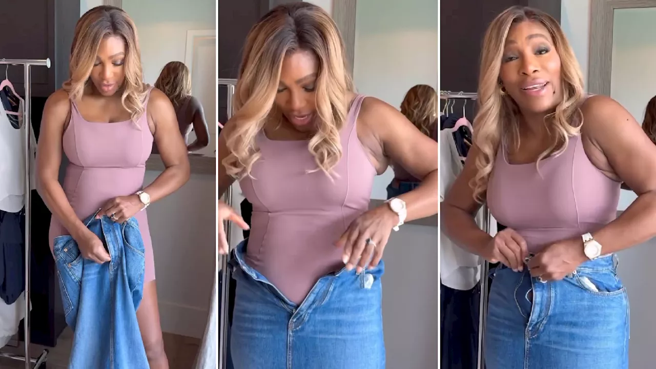 Serena Williams e la sfida post-parto: indossare la gonna di jeans di Valentino