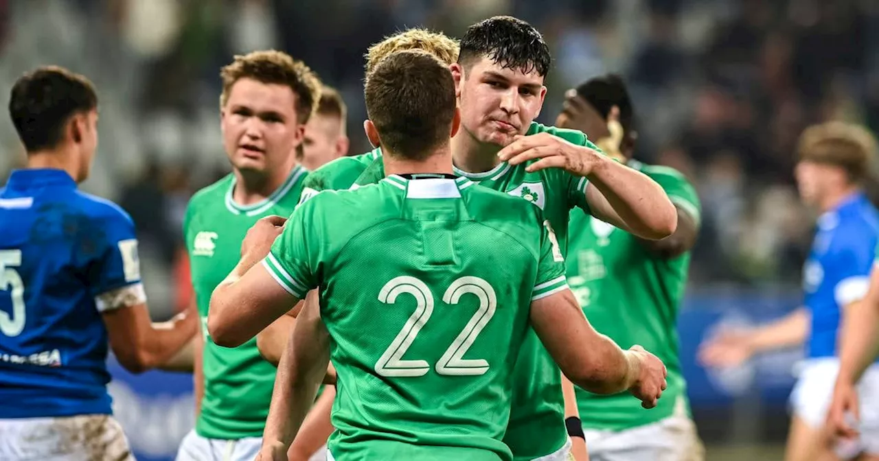 Ireland name team for World Rugby U20 Championship game against Georgia