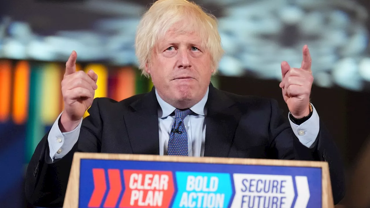 Boris Johnson makes surprise speech at Tory rally in last-minute bid to sway voters