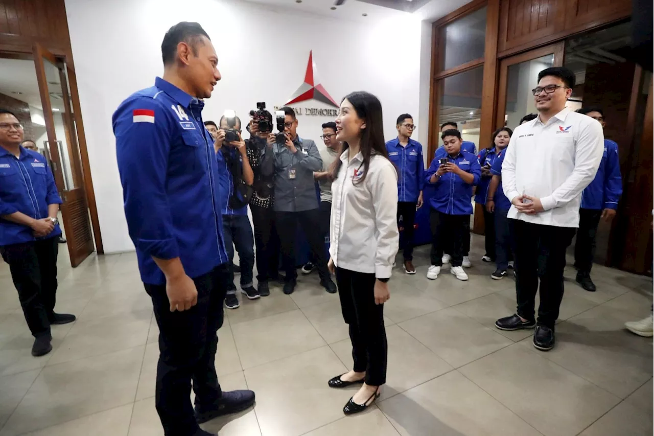 Angela Tanoesoedibjo dan Petinggi Perindo Silaturahmi Politik ke DPP Partai Demokrat