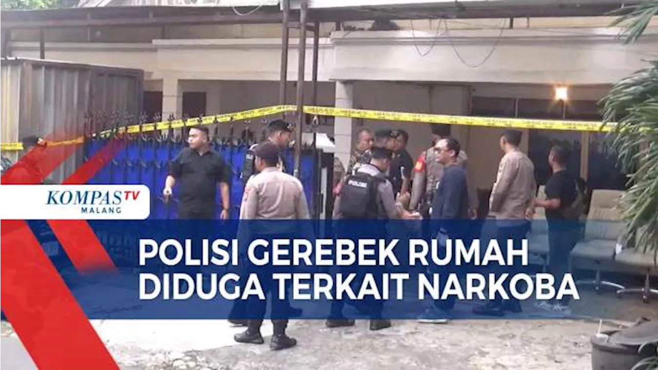 Polisi Gerebek Rumah Diduga Tempat Produksi Narkoba