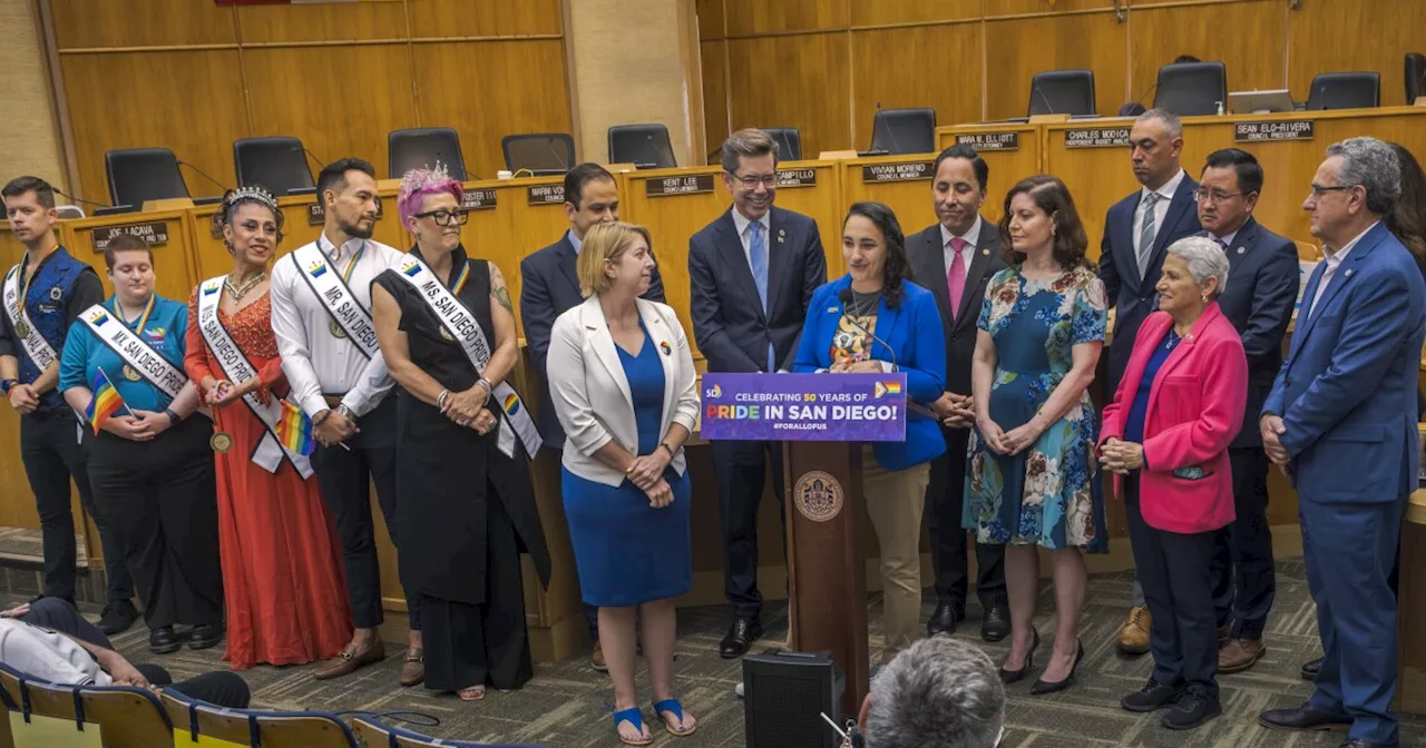 Officials kick off San Diego LGBTQ+ Pride Month at city hall