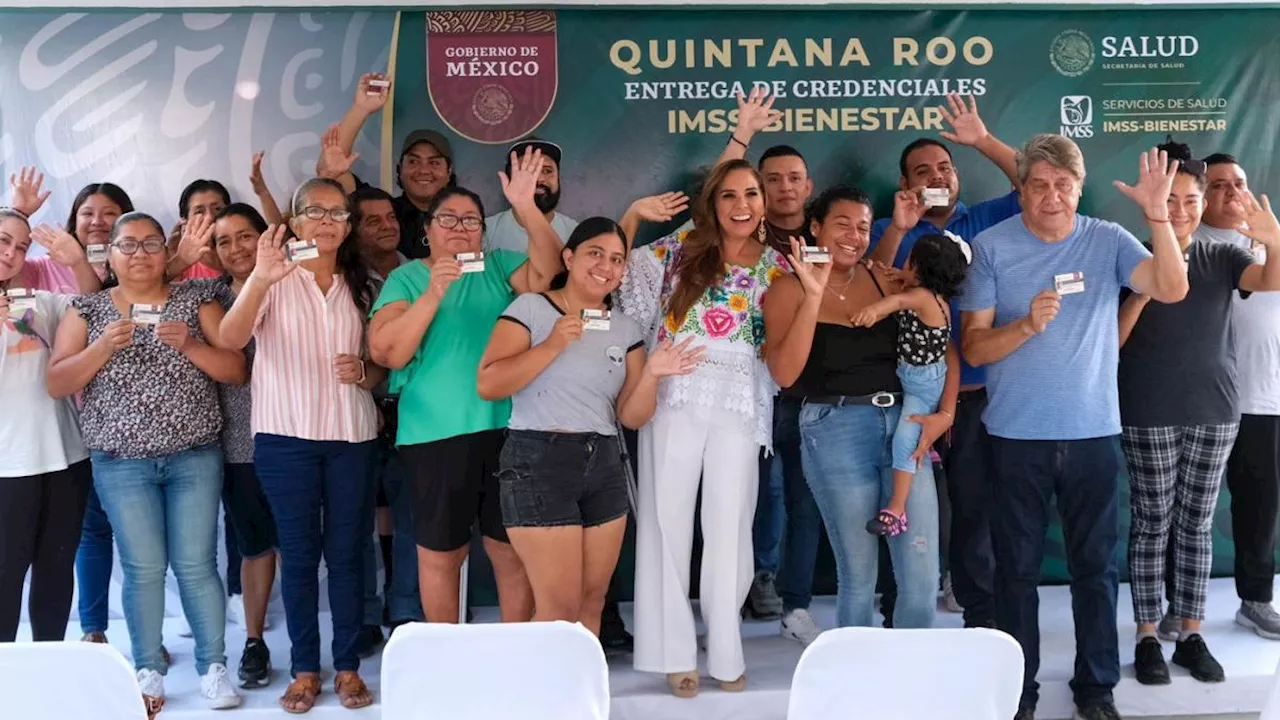 Inicia Mara Lezama, en evento nacional, entrega de credenciales del IMSS Bienestar