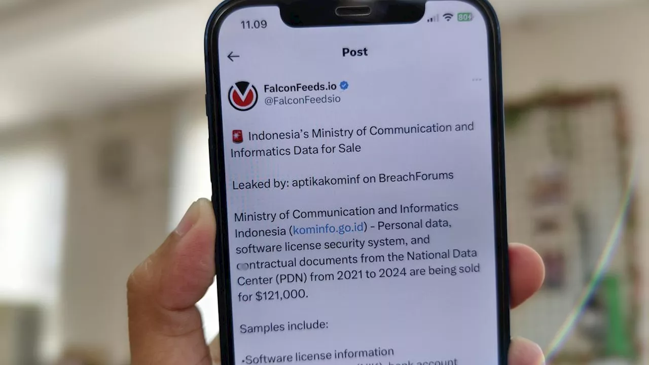 Data Diduga Milik Kominfo Bocor, Dijual Rp 1,9 Miliar di BreachForums