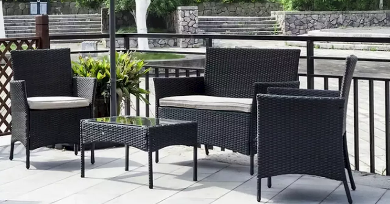 I found a cheaper than Dunelm shop selling £200 rattan garden sets for under £90