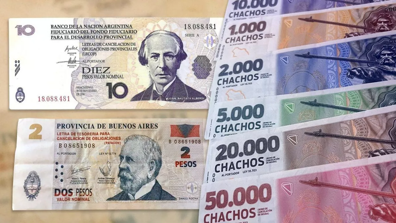 Vuelven las cuasimonedas con los 'Chachos': la comparación con los Patacones y las Lecop