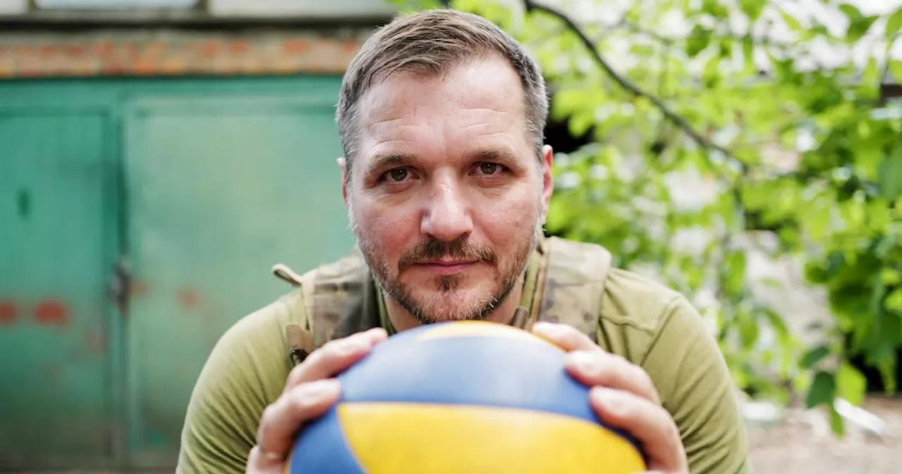 Ukrainian paralympian practices his spike when he’s not flying drones over Russian troops