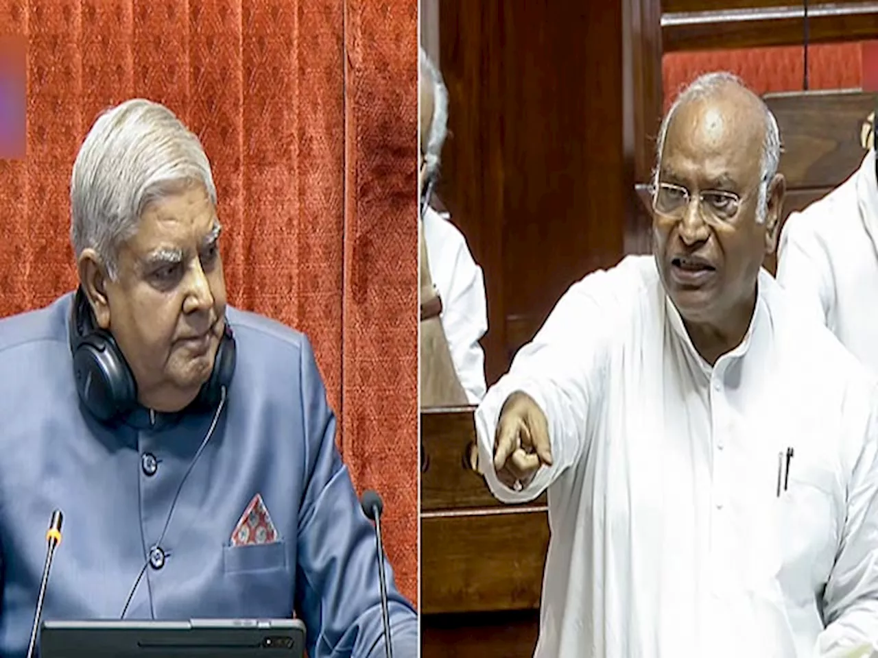 राज्यसभा में फिर से Kharge Vs Dhankhar | खड़गे बोले- मुझे बनाने वाली Sonia Gandhi