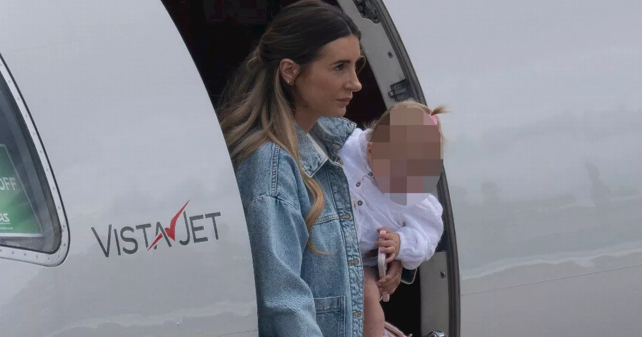 Dani Dyer and England team's other stunning WAGS arrive in private jets