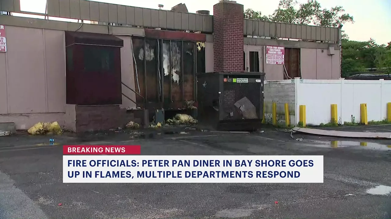 Peter Pan Diner, a Bay Shore staple, damaged in overnight fire