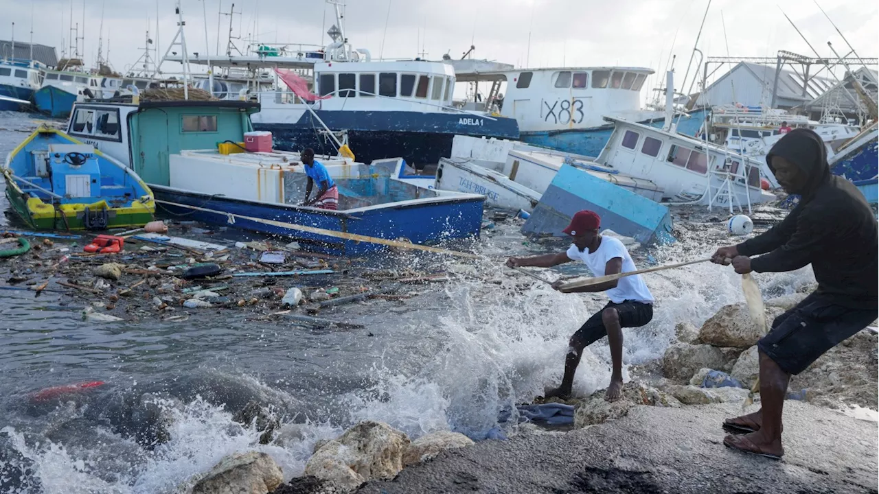 Hurricane Beryl, now a powerful Category 5 storm, barrels toward Jamaica