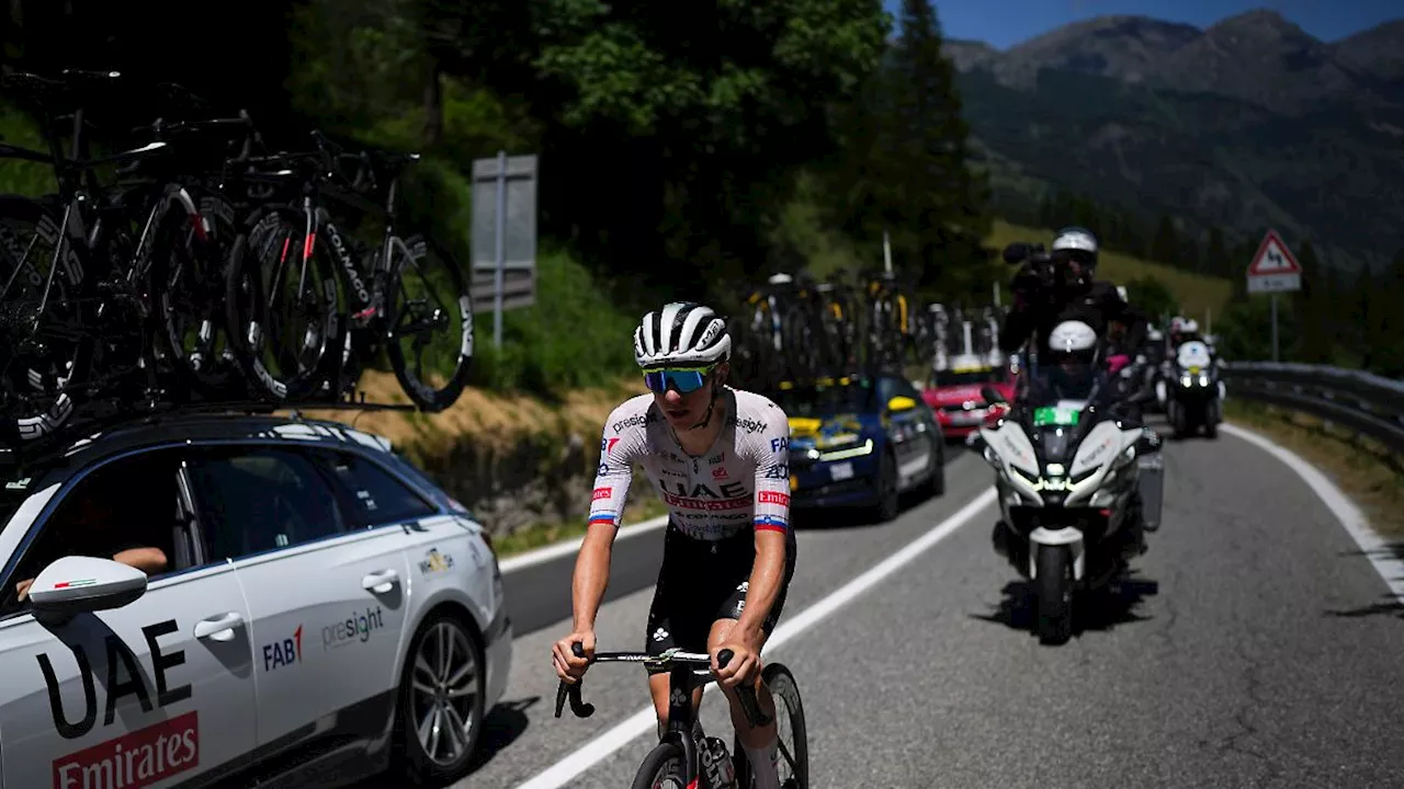 Tour de France: Tadej Pogacar fliegt über den Galibier und sprengt das Favoritenfeld