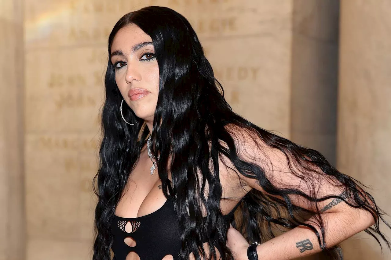 Madonna's Daughter Lourdes Leon Wears Barely There Bodycon Dress to Marc Jacobs Show