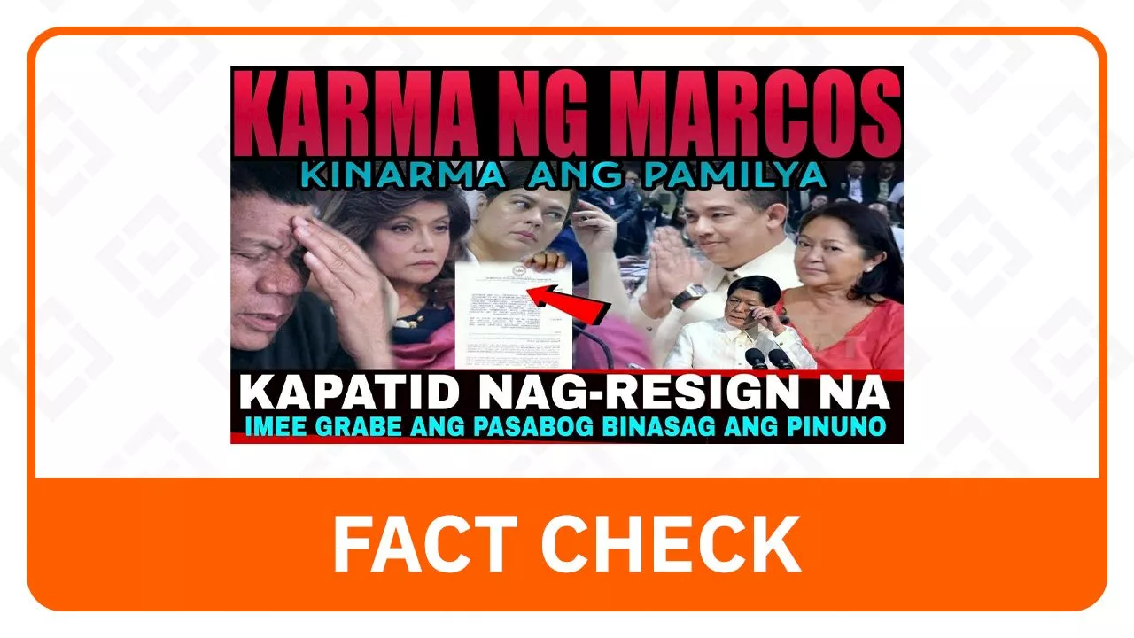 FACT CHECK: Imee Marcos did not resign from Senate