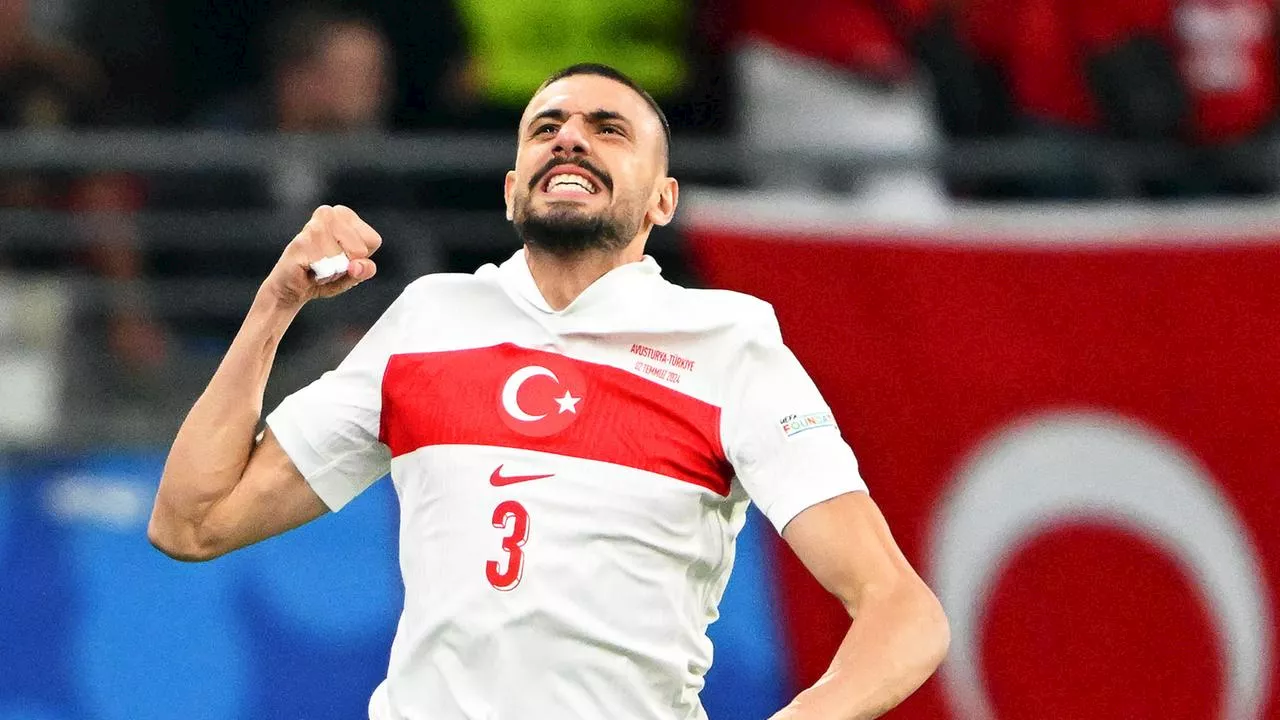 Fußball-EM: Türkei rettet Sieg gegen Österreich über die Zeit und steht im Viertelfinale