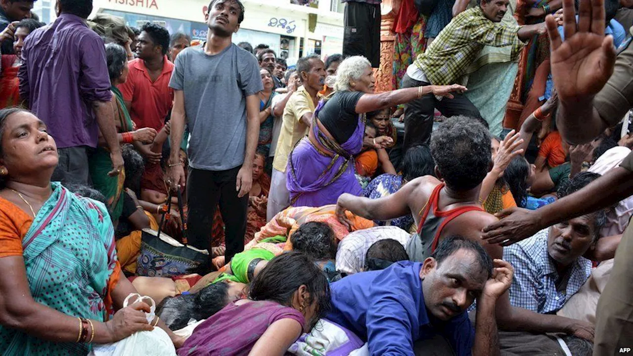 At Least At Least 27 People Are Killed In A Stampede At A Religious Gathering In Northern India