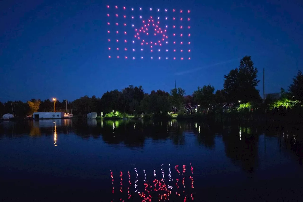 Video: Sudburians take in city’s first-ever drone show