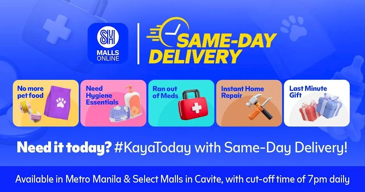 Need something asap? Same-day delivery has you covered