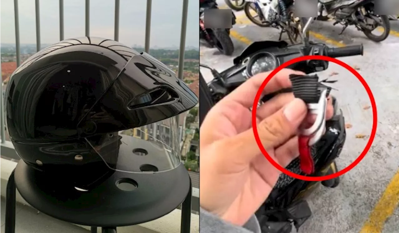 [Video] Helmet Motor Kena Curi Di Parkir Hospital, Pemilik Harap Si Pelaku Diberi Hidayah