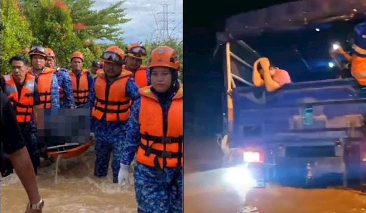 [Watch] Husband’s Desperate Search For Wife Swept Away By Sabah Floods