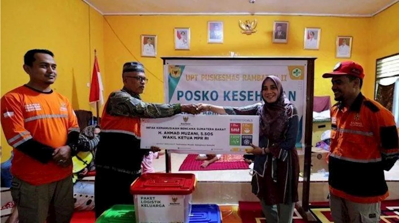 Melalui BAZNAS RI, Ahmad Muzani Serahkan Bantuan Kemanusiaan untuk Masyarakat Sumbar