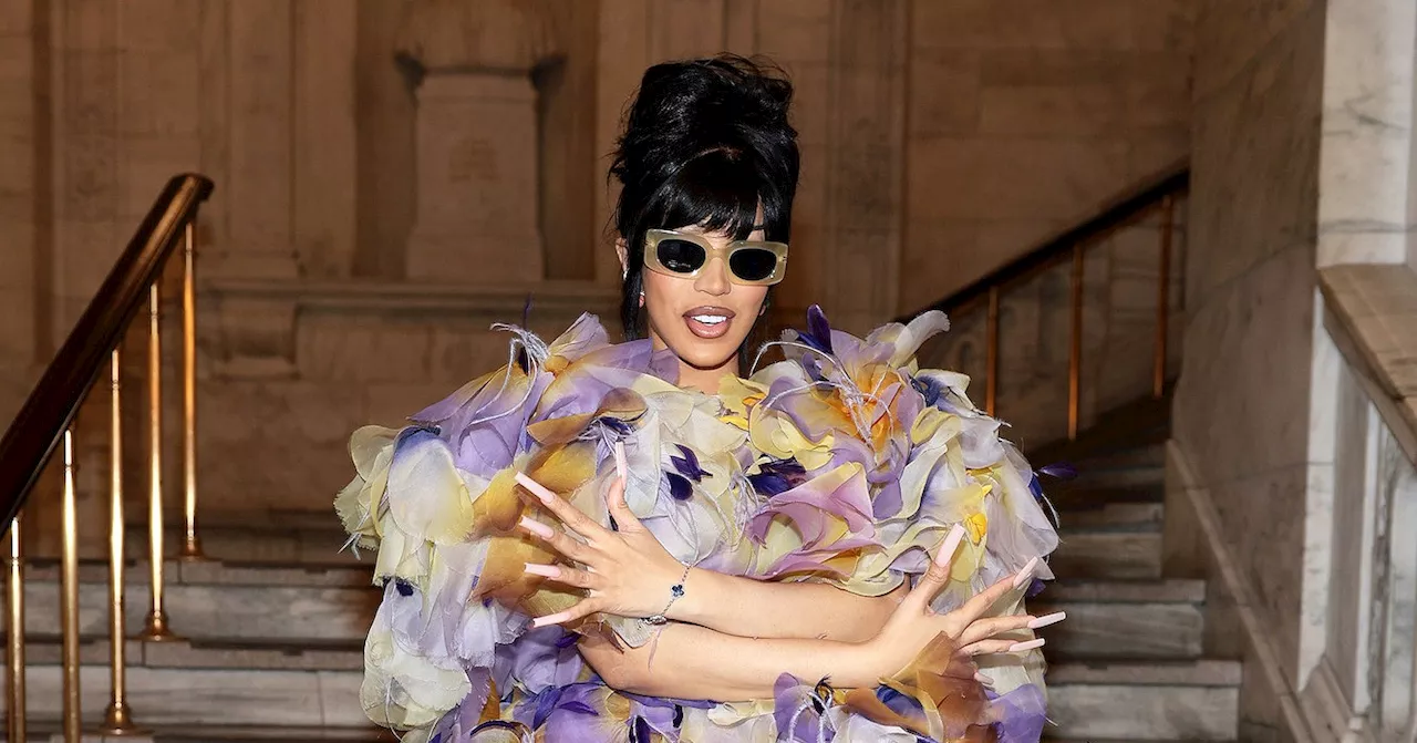 Cardi B Is as Pretty as a Flower in at Marc Jacobs Fashion Show