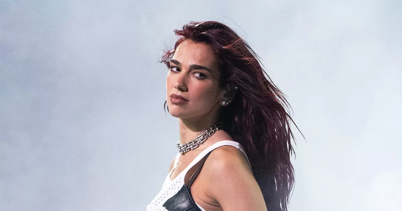 Dua Lipa Wears a T-Shirt as a Skirt While Headlining at Glastonbury ...