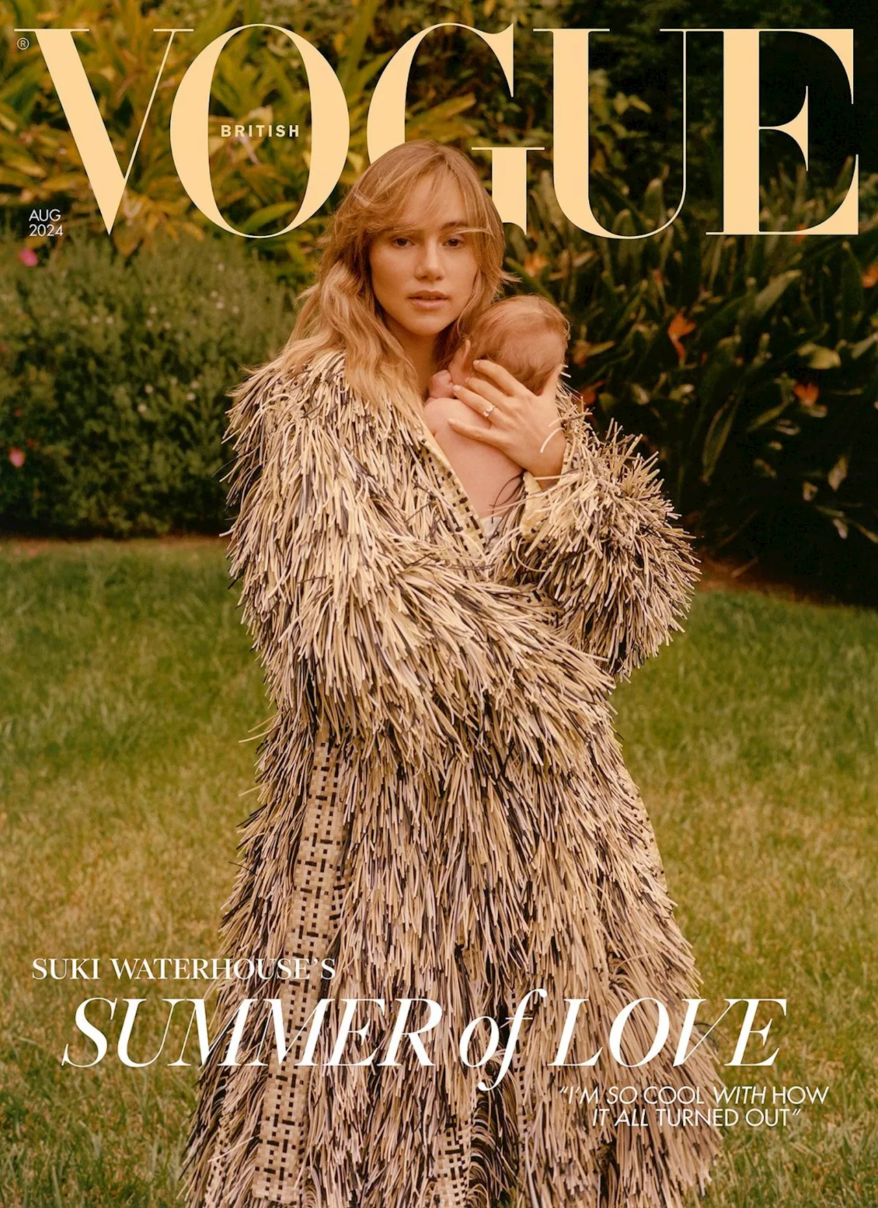 Suki Waterhouse Graces the Cover of 'British Vogue' With Baby Girl