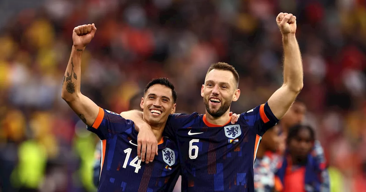 Países Bajos se instala en los cuartos de final de la Eurocopa y cortó un ayuno de 16 años