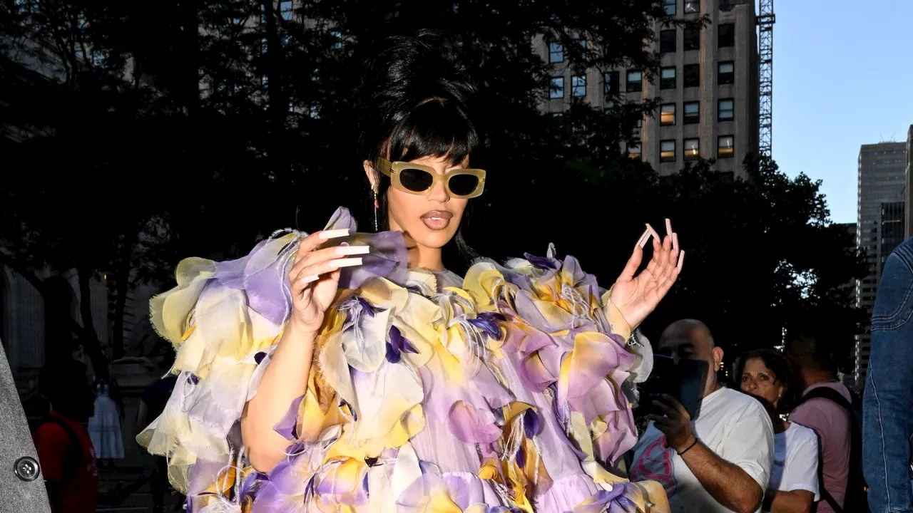 Cardi B Was In Full Bloom at Marc Jacobs