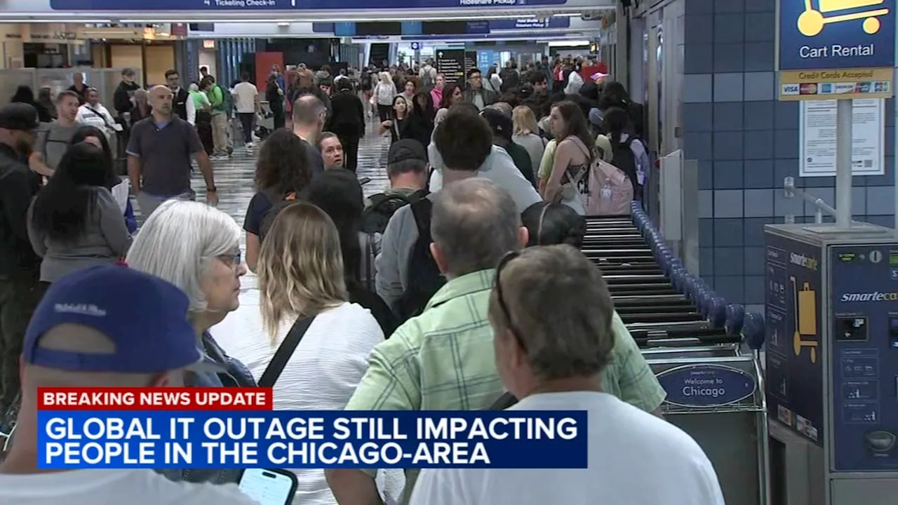 Airlines still recovering from global technology outage at Chicago's O'Hare, Midway airports