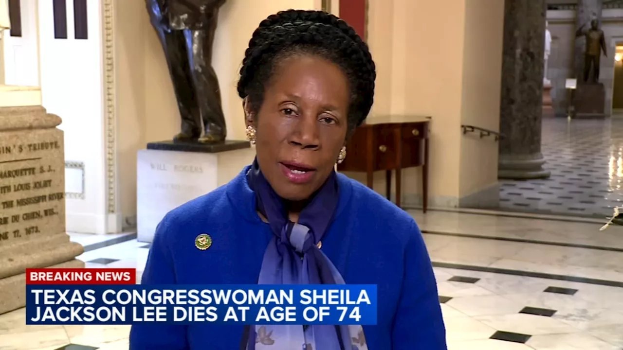 Longtime Texas Congresswoman Sheila Jackson Lee, mother of Chicago mayor's top advisor, dies at 74